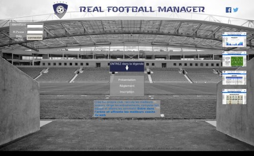 Capture d'�cran du jeu web Real Football Manager