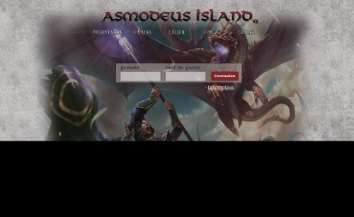 Capture d'�cran du jeu web Asmodeus Island