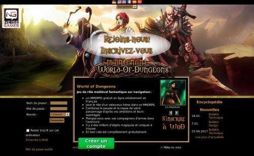 World of Dungeons MMORPG gratuit par navigateur