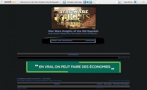 Star Wars KOTOR : froum RPG